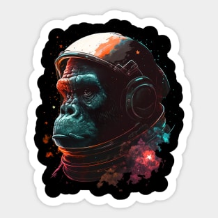 space gorilla Sticker